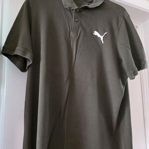 Puma Men's Dark Green Polo Shirt